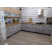 Кухня угловая Лофт 2.4 на 3.8 м дуб цикорий / бетон светлый