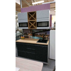 Кухня Скала 1.4 м гранит маус / гранит оникс